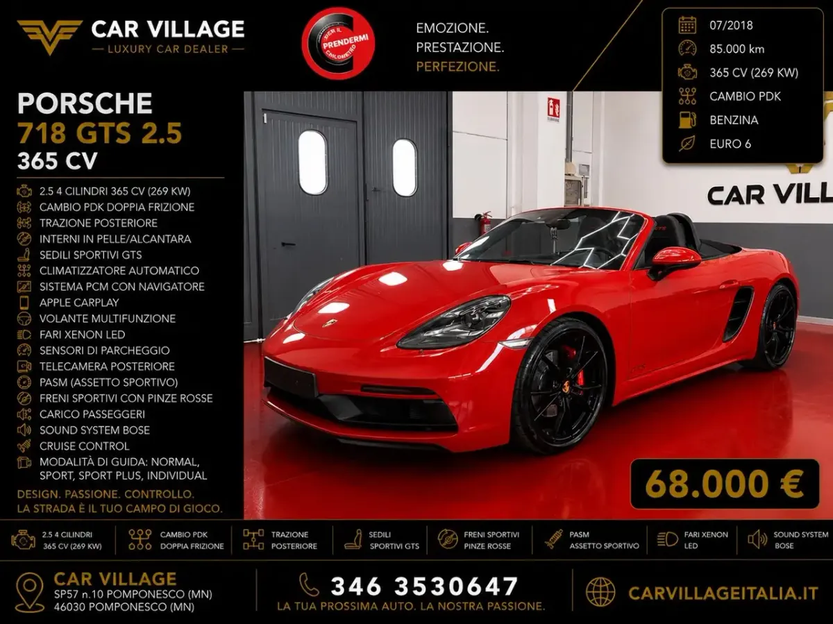 Porsche 718 Boxster GTS 2.5